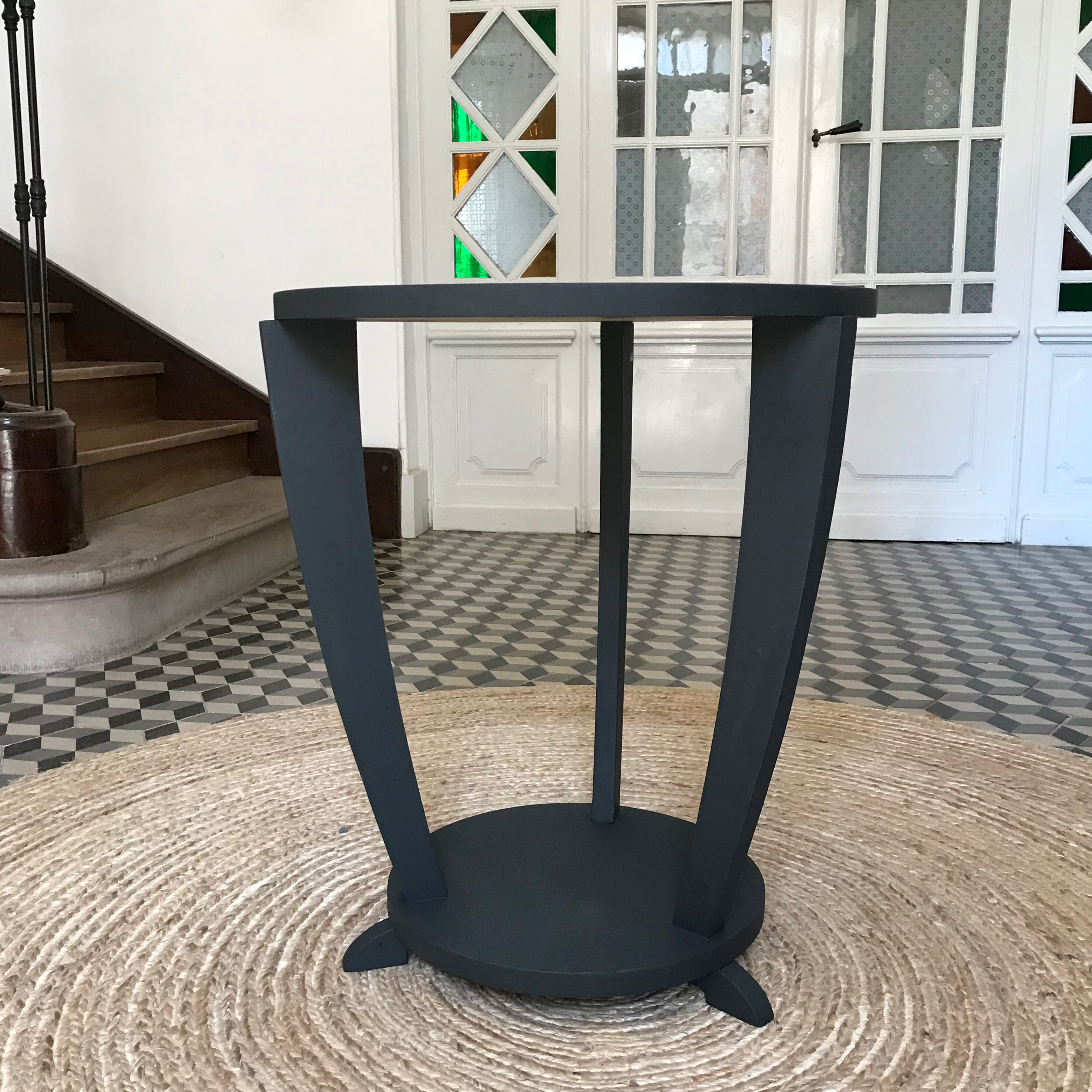 Art Deco tripod side table