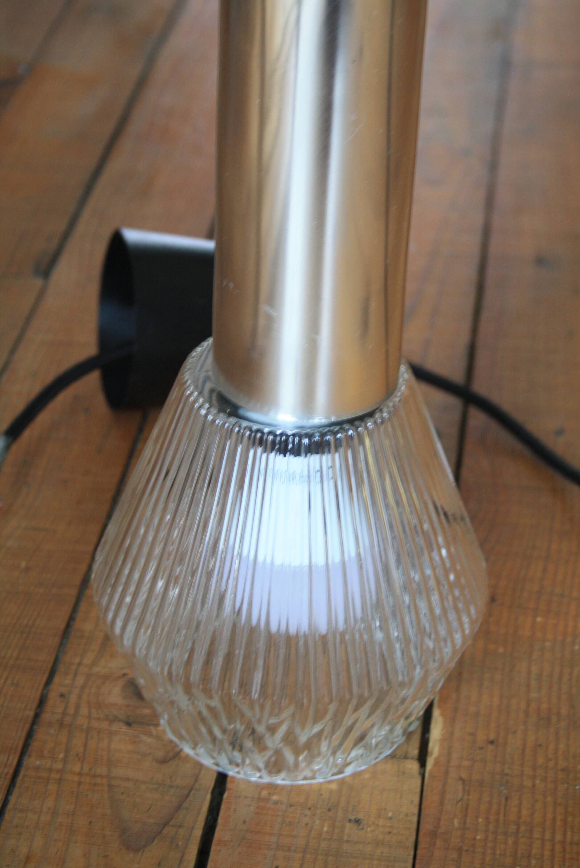 Glass & chrome suspension