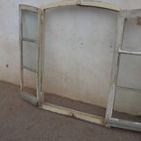 Arched window with its frame