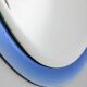 Miroir vintage années 70 Cristal Bleu Design A. Lupi pour Cristal Luxor