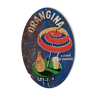 Orangina enamelled plate