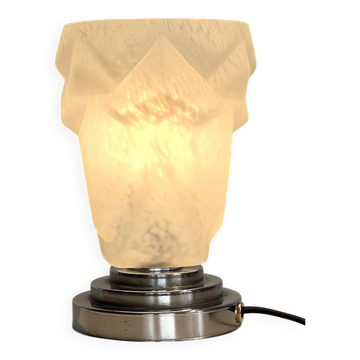 Clichy glass skyscraper table lamp