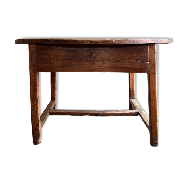 Table de ferme ronde en bois