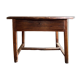 Round wooden farmhouse table