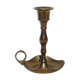 Golden brass candle holder 13 cm