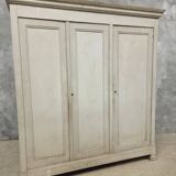 Armoire penderie ancienne armoire murale française XXL gris 230x212 cm