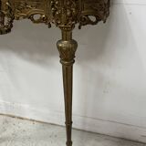 Louis XVI style console in chiselled bronze, 20th century.