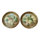 Paire de tableaux, natures mortes fruits et fleurs