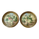 Paire de tableaux, natures mortes fruits et fleurs