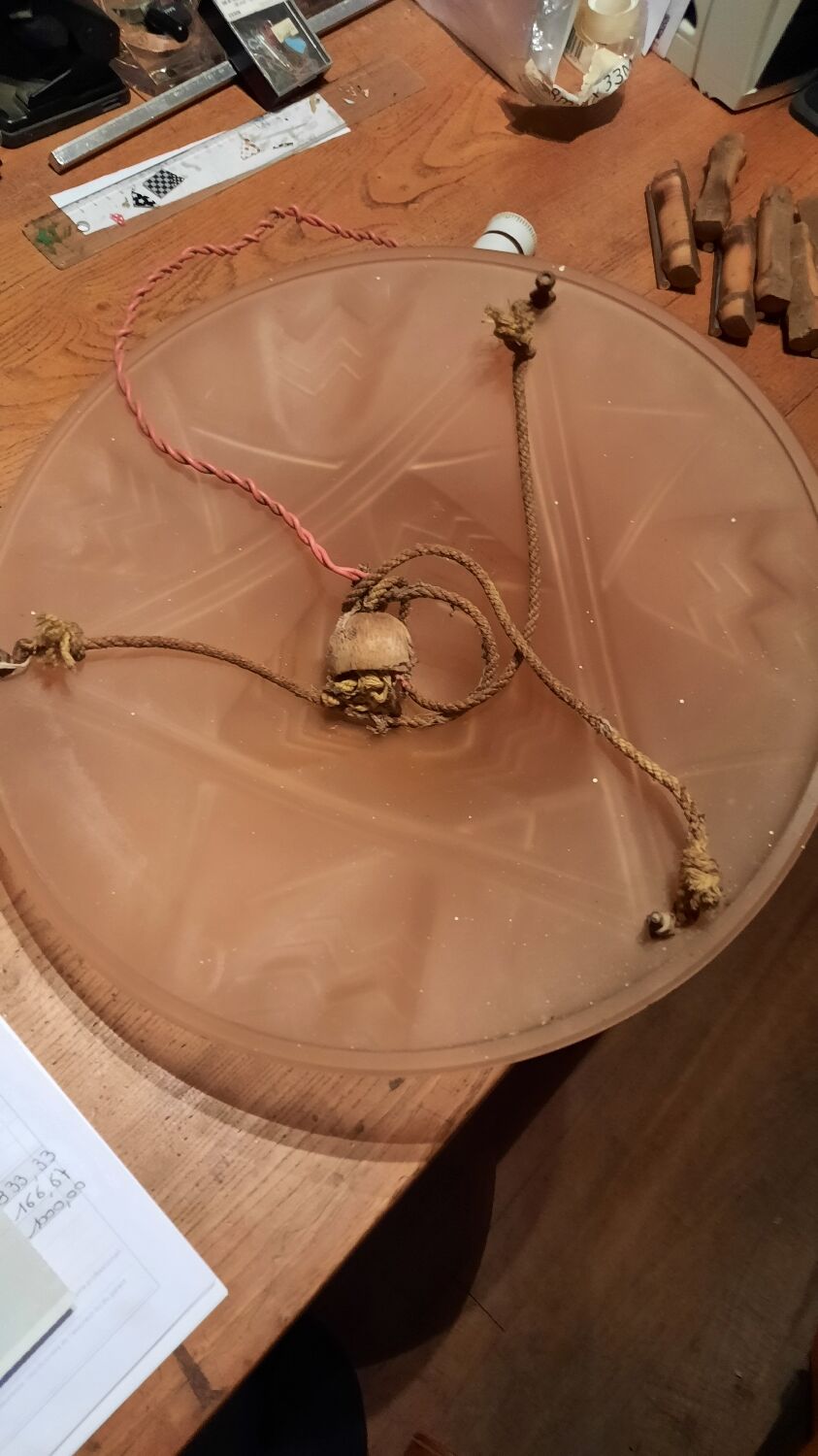 Art Deco chandelier Degué