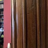 19th Century Italian Architectural Corinthian Wood Columns on Sandstone Plinths, Set of 2