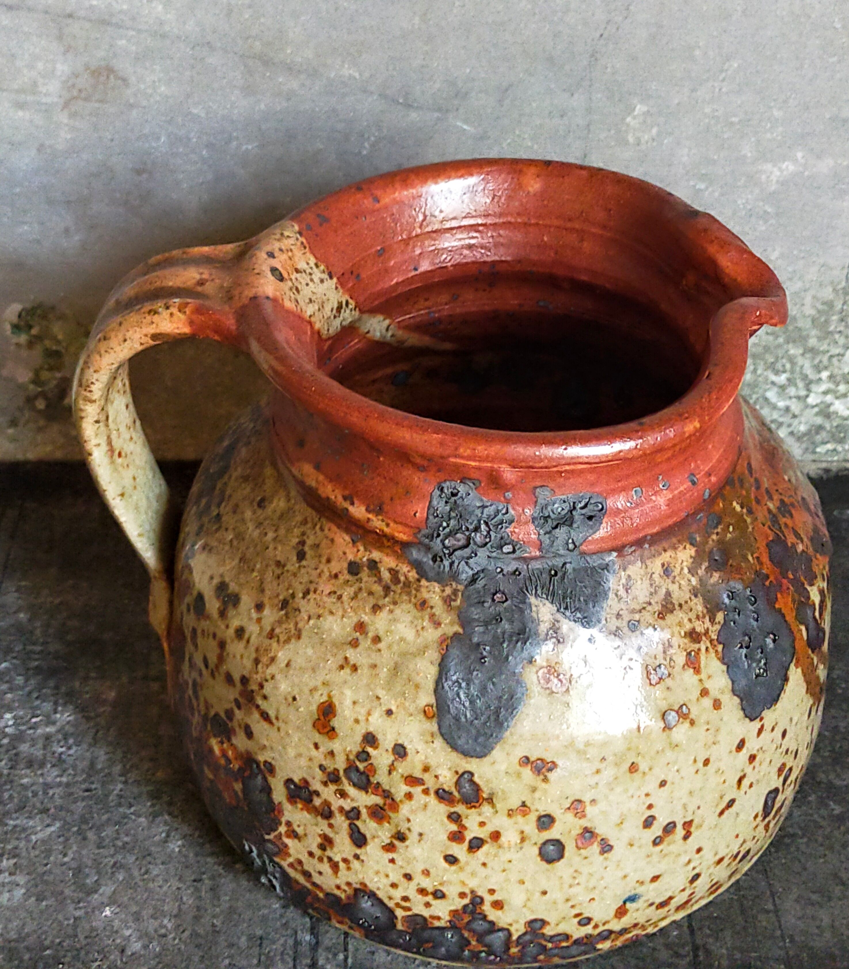 Traditional pottery sandstone pyrite Art-popular XIXth