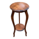 Sellette art nouveau ronde XXème tripode en bois massif