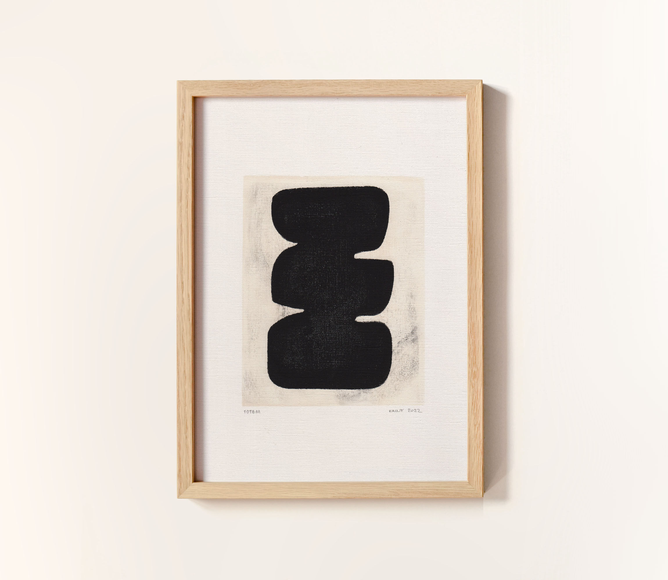 Peinture sur papier M638 signée eawy
