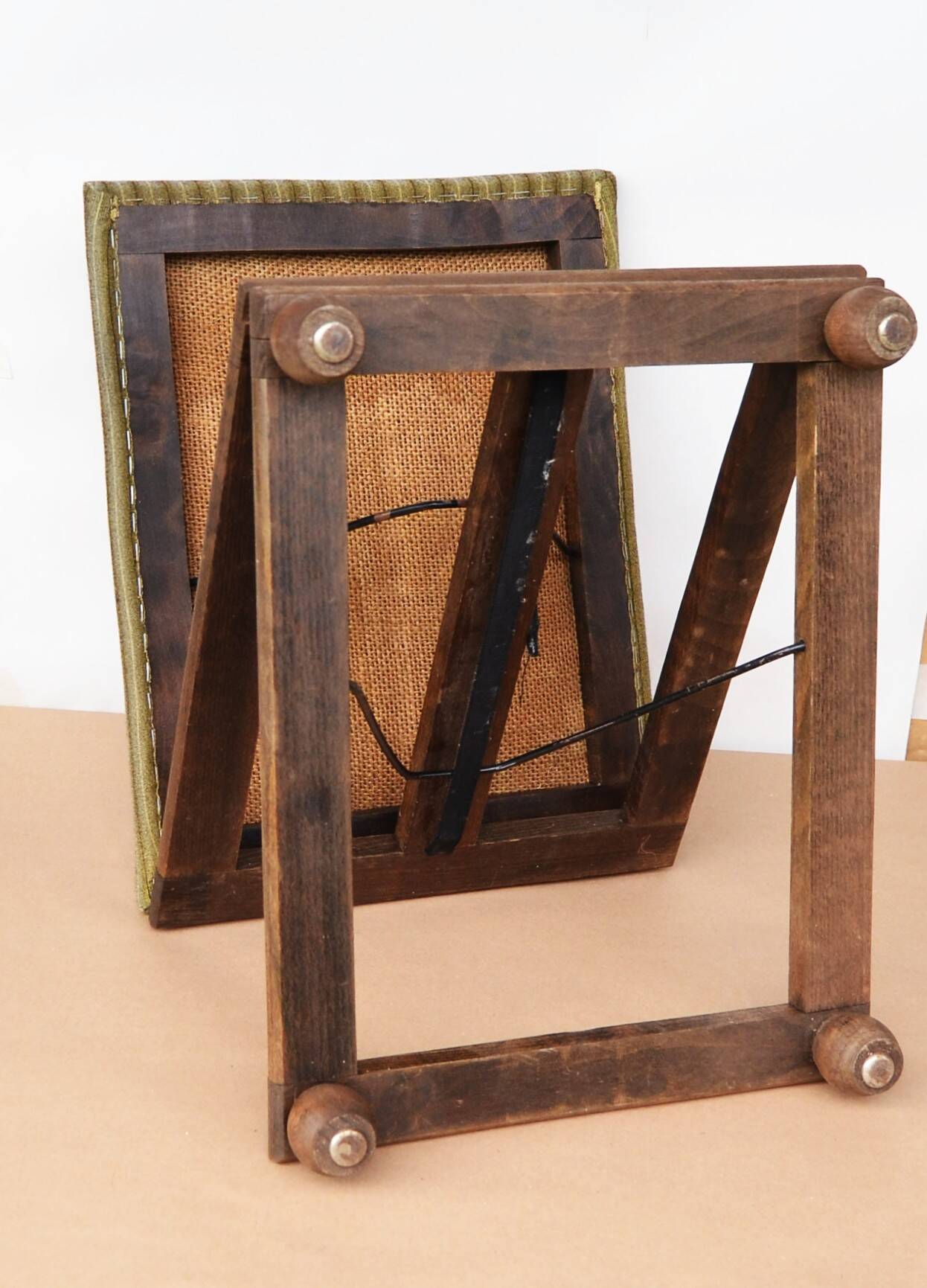 Repose-pieds réglables, pliables et extensibles, style vintage français