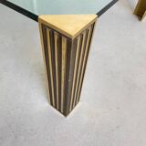 Vintage 1970s Peter Ghyzcy Brass Coffee Table