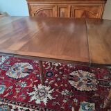 Solid cherry wood drop-leaf table