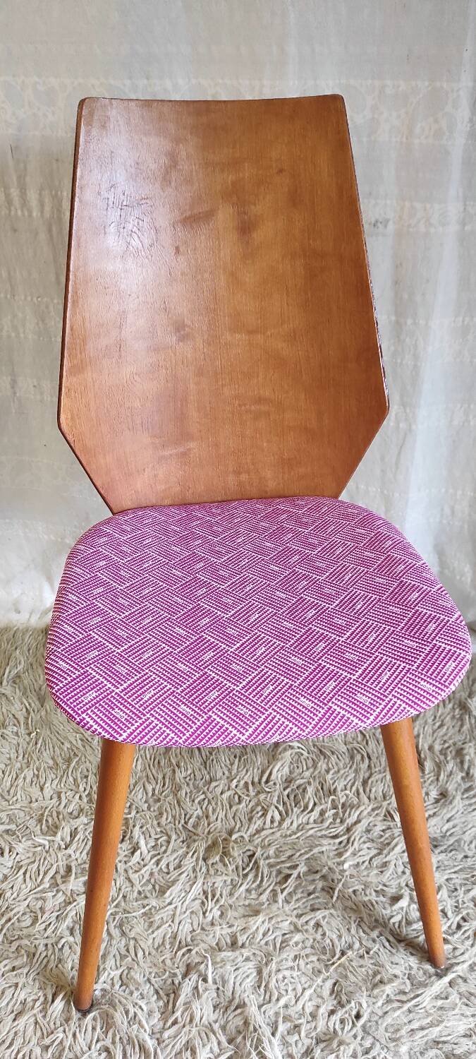 Duo of wooden chairs by Baumann - 60s/70s