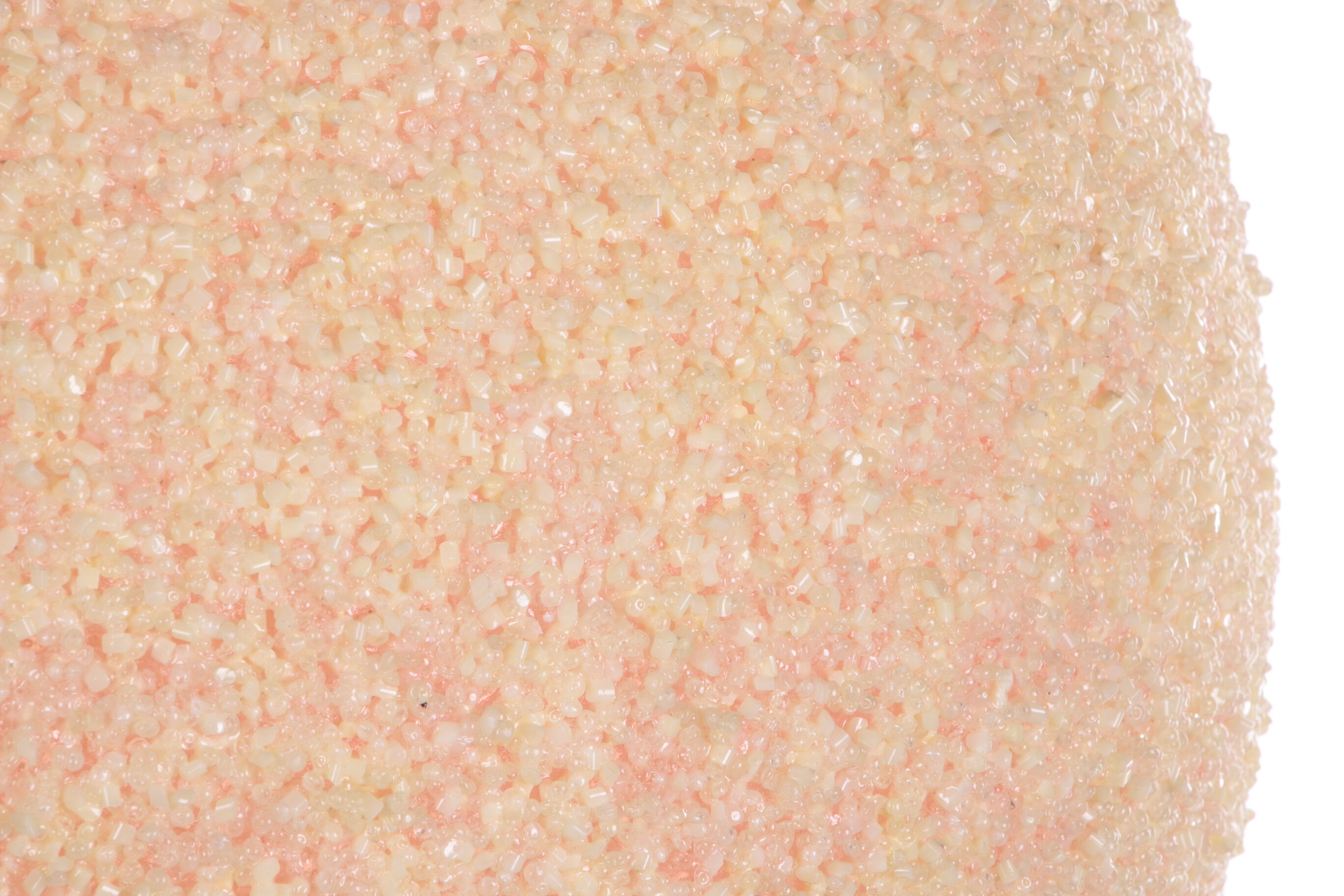 Vintage Cream Sugar Ball Hanging Lamp 1960s