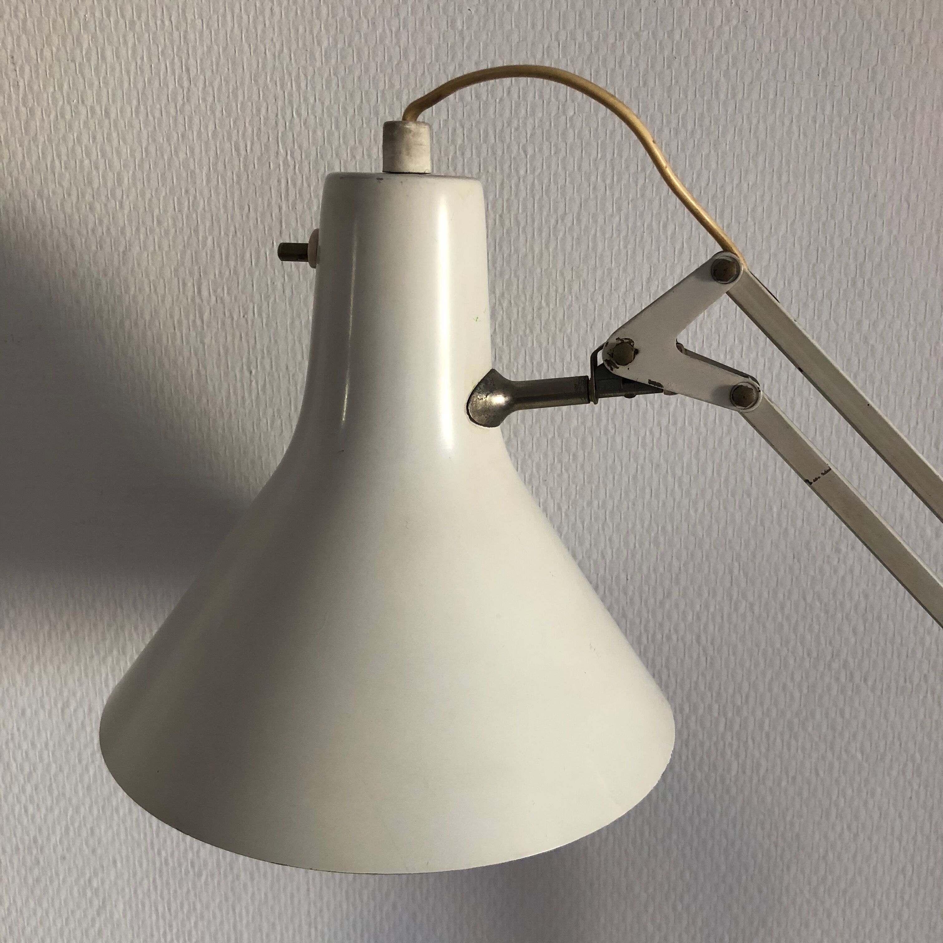 Luxo l4 white vintage architect lamp 1960