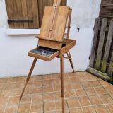Vintage French folding field easel