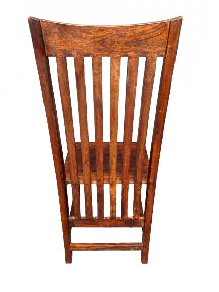 Set of six teak chairs