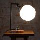 Bauhaus Table Lamp in Marble, Opaline Glass, and Chrome, France, 1920s