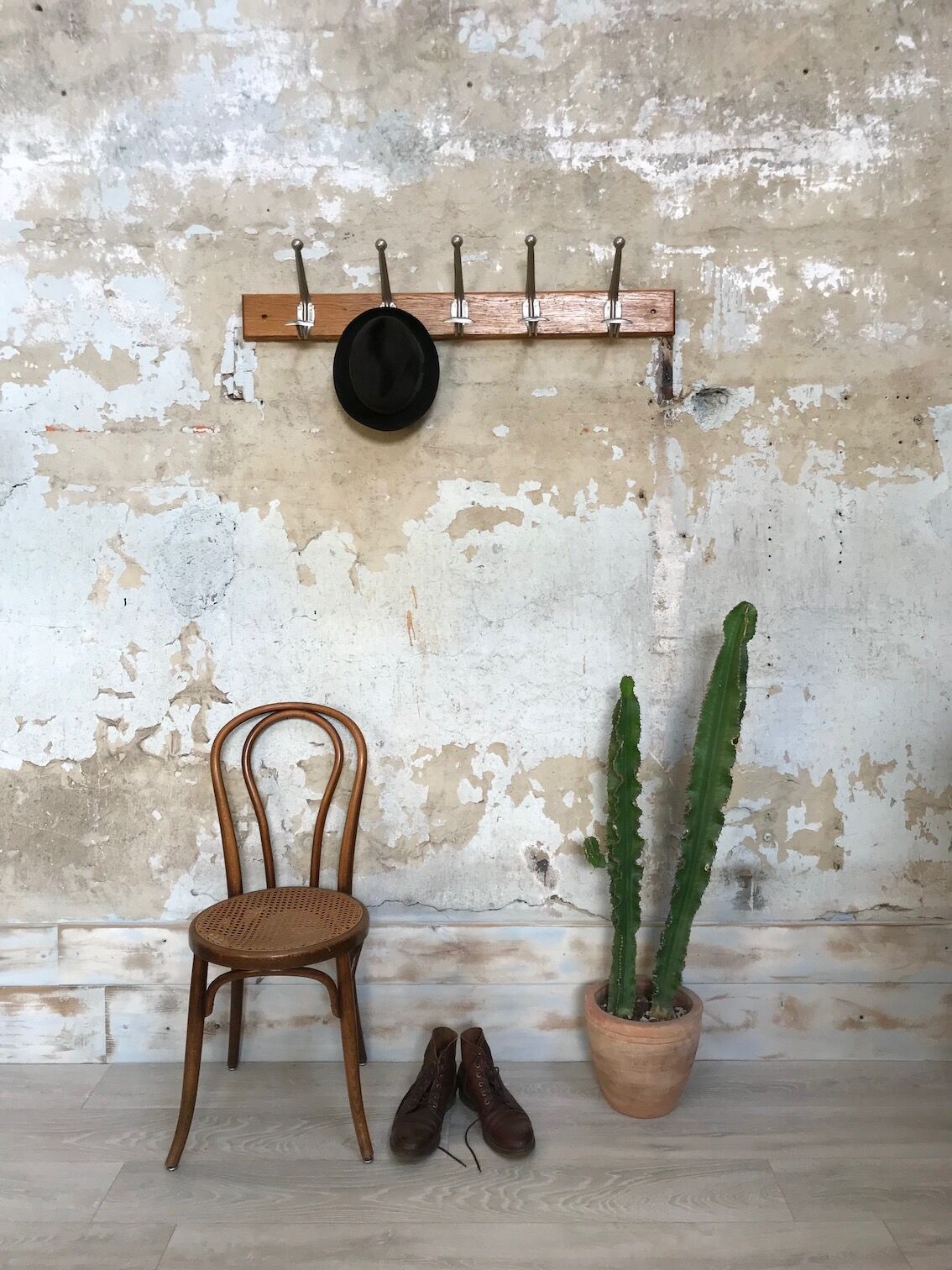 Coat door 5 patères