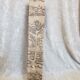 Vintage cutting service with knife and fork in wooden sheath