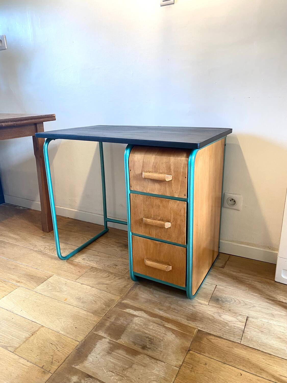 Small wooden children's desk from the 1950s