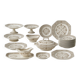 Old JBC service (Chedeville) – 84 pieces – French faience, late 19th century