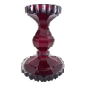 Chandelier en verre rubis de bohème style biedermeier