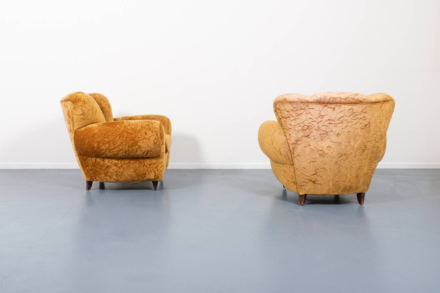 Pair of lounge chairs from Arredementi Borsani, 1940’s Italy