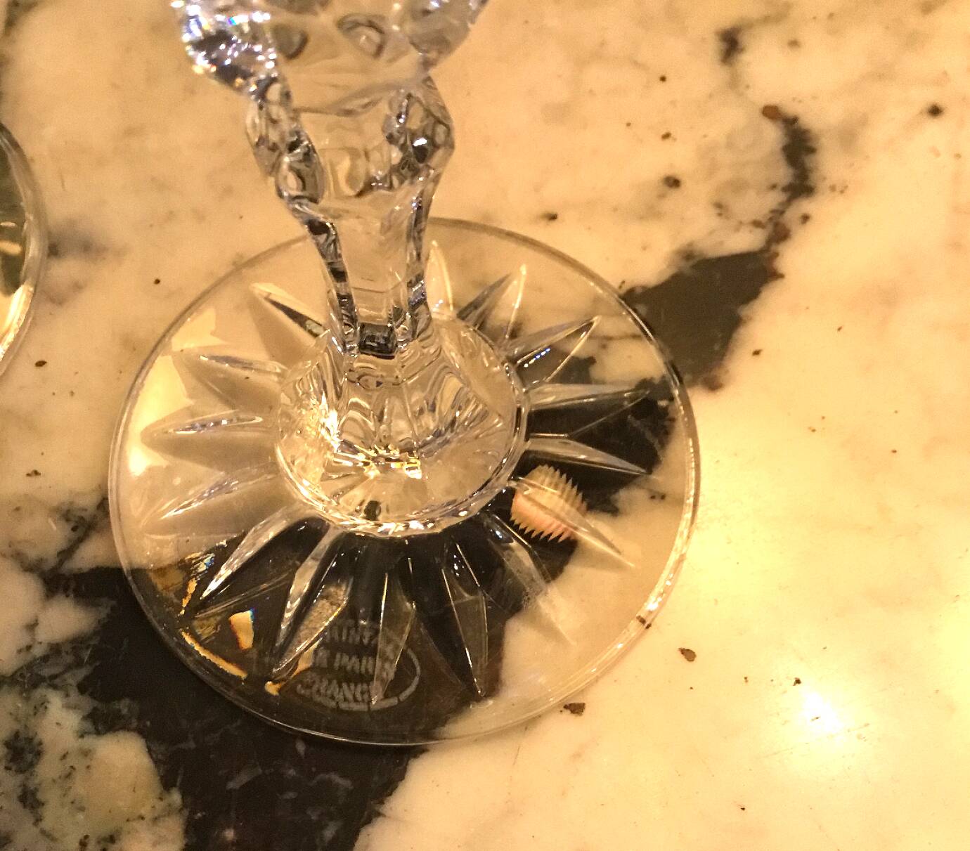 Paris crystal. 12 stemmed glasses in cut crystal
