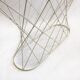 White Twisted Console 1980s  Noguchi Style USA Mid Century Oval