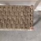 Moroccan wooden and rope bench – Checkerboard weave