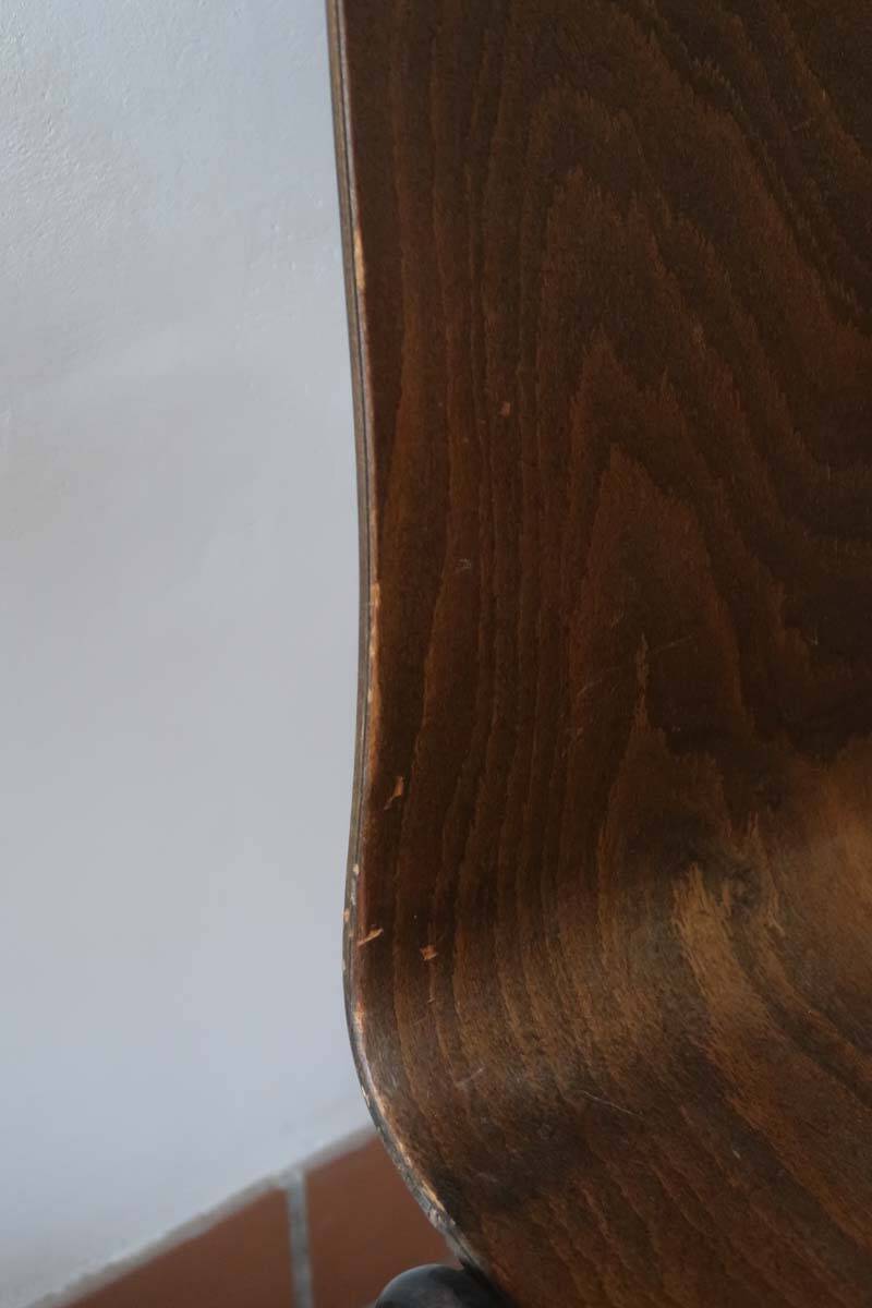 set of 10 vintage stackable chairs