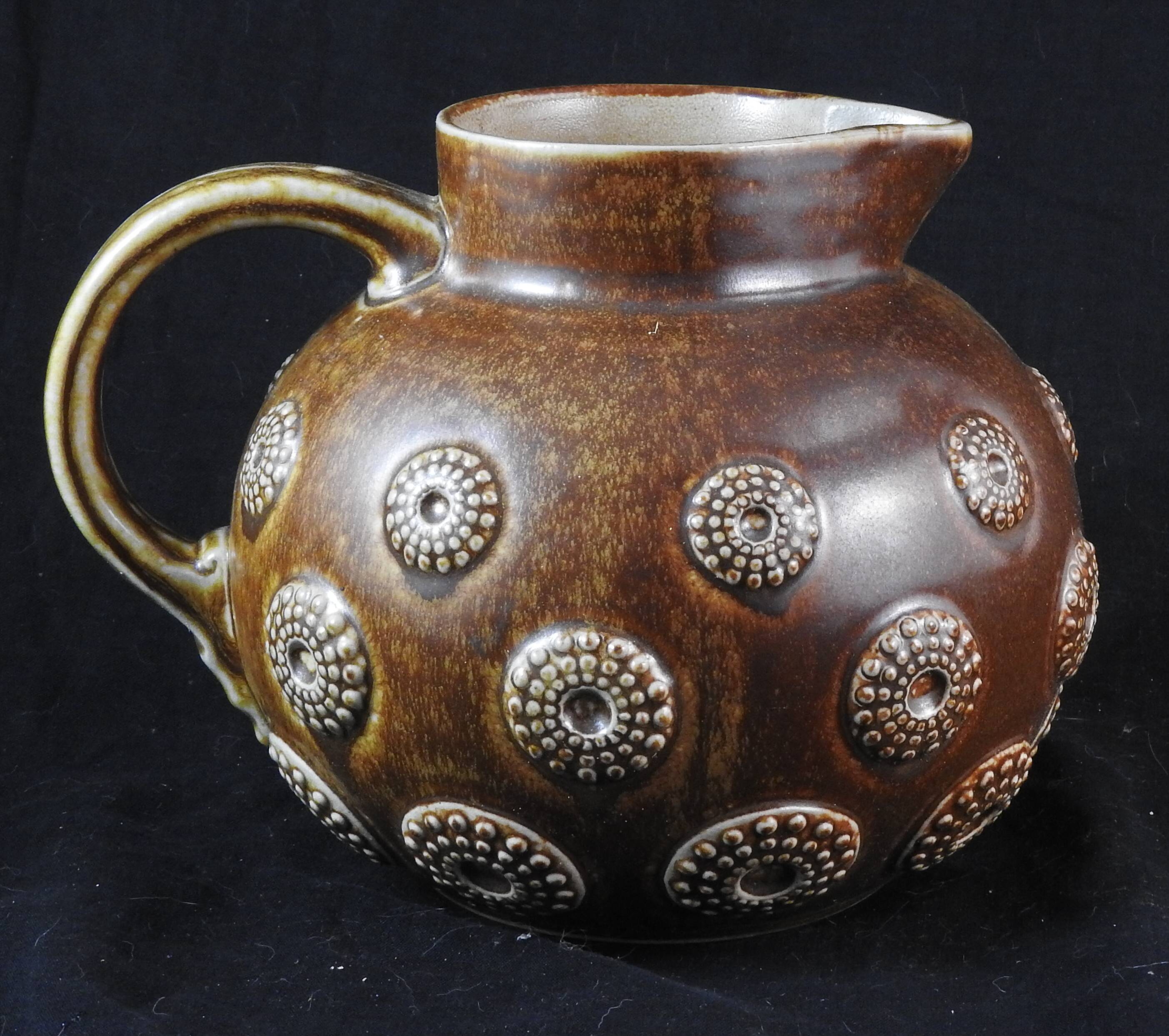 German ceramic pitcher pitcher from R.merkelbach Grenzhausen by Carl Mehlem