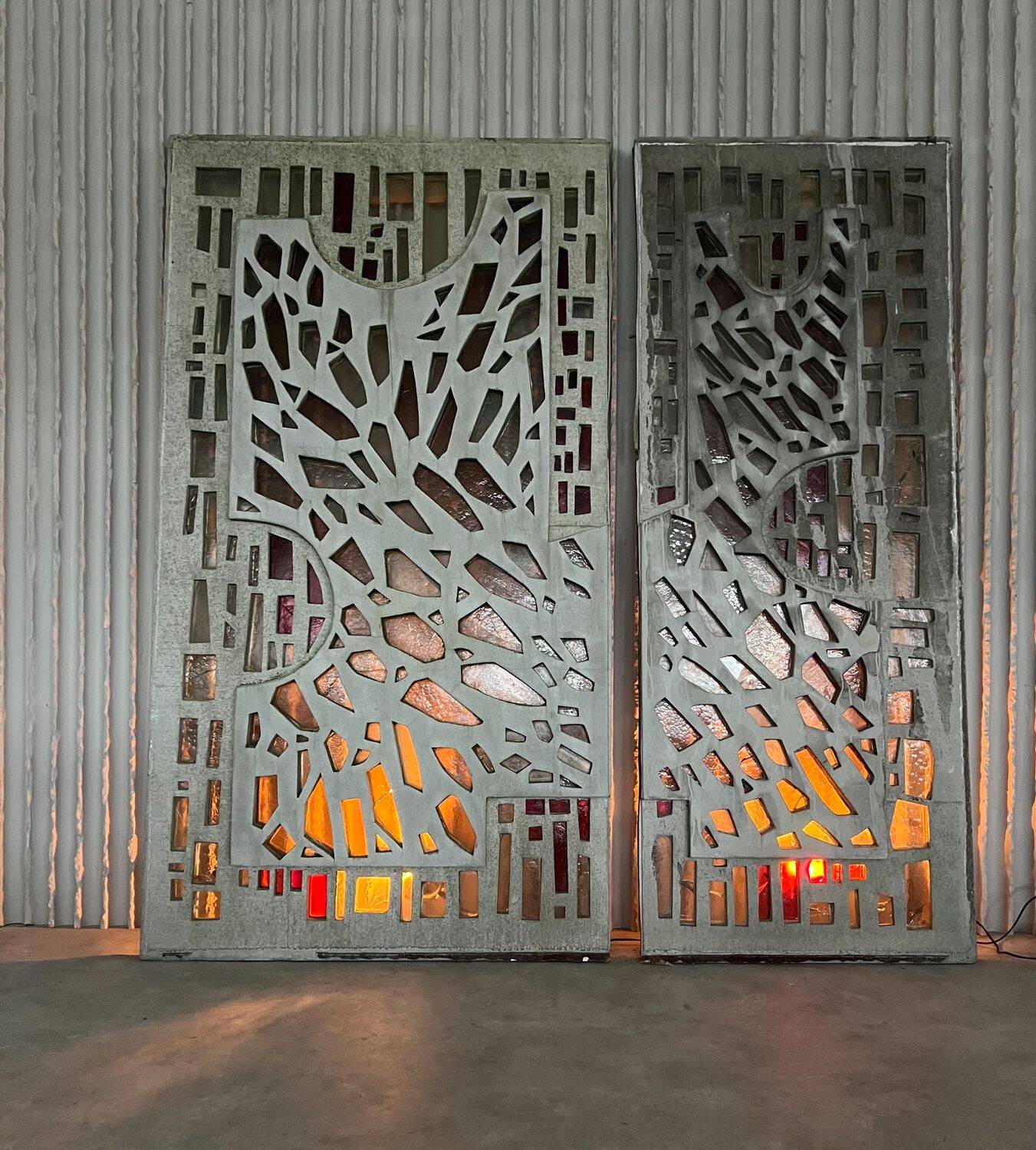 1960s Dutch Brutalist Concrete Windows — Architectural Art Salvage