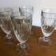 4 bistrot ice cream cups thick glass vintage