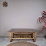 Rattan coffee table