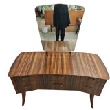 Mid-Century Dressing Table with Zebrano Wood Veneer from Morris of Glasgow, Scotland 1950s