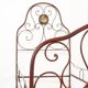 Antique Louis-Philippe wrought iron bed, Italy, 19th century