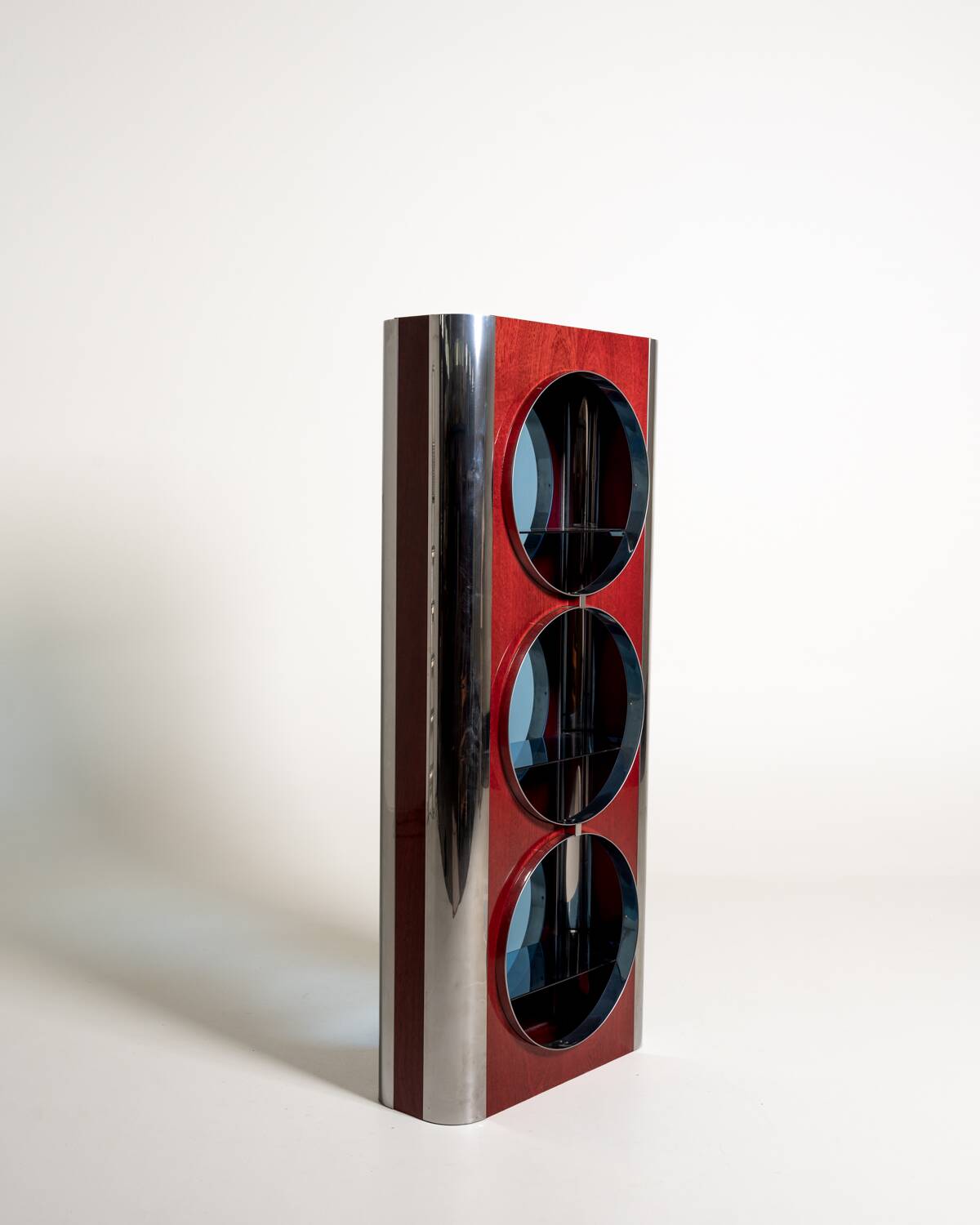 Italian display cabinet attributed to Willy Rizzo, 1970s