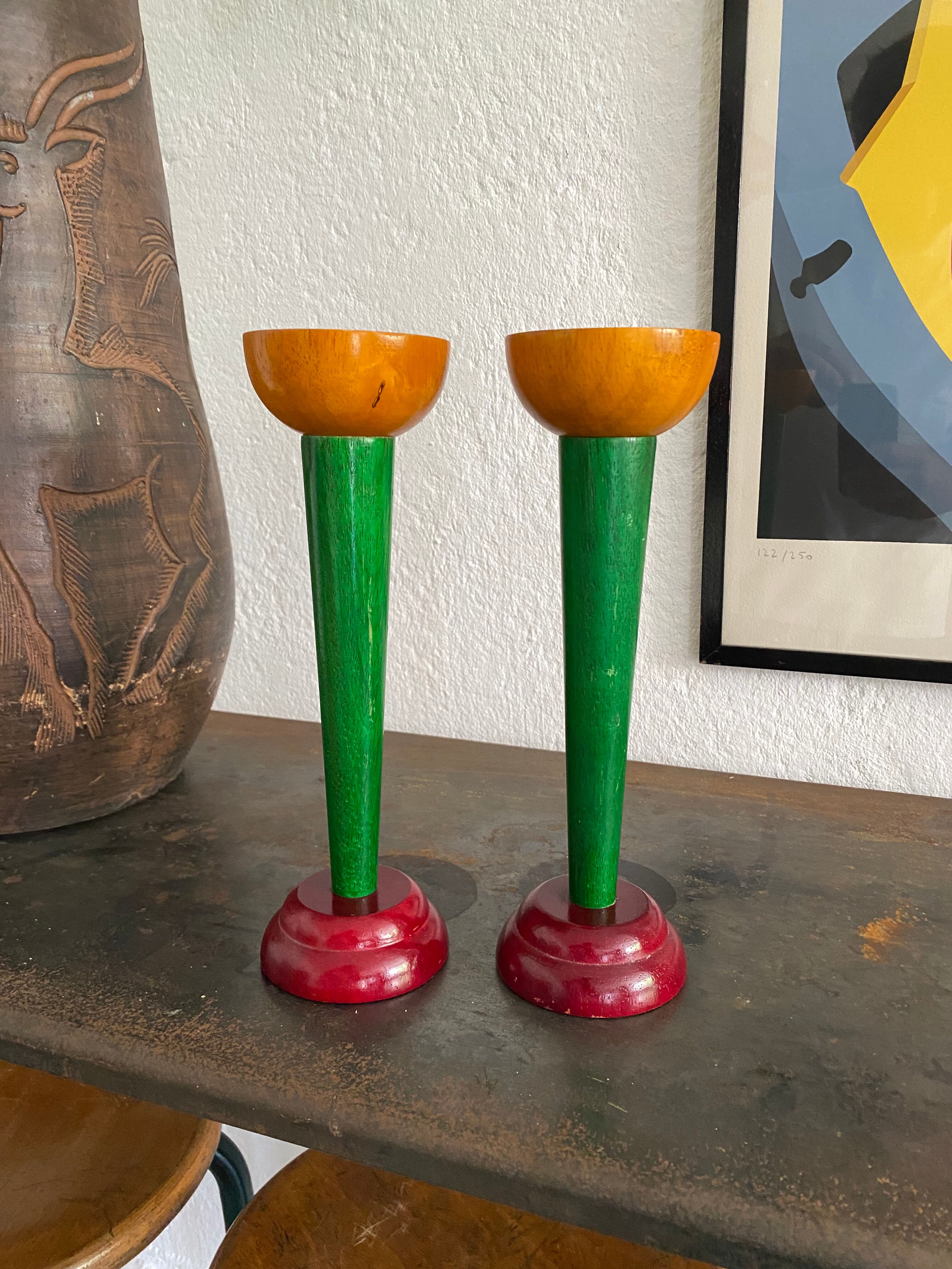 Pair of vintage Ikea candle holders