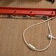 Long vintage red wall light