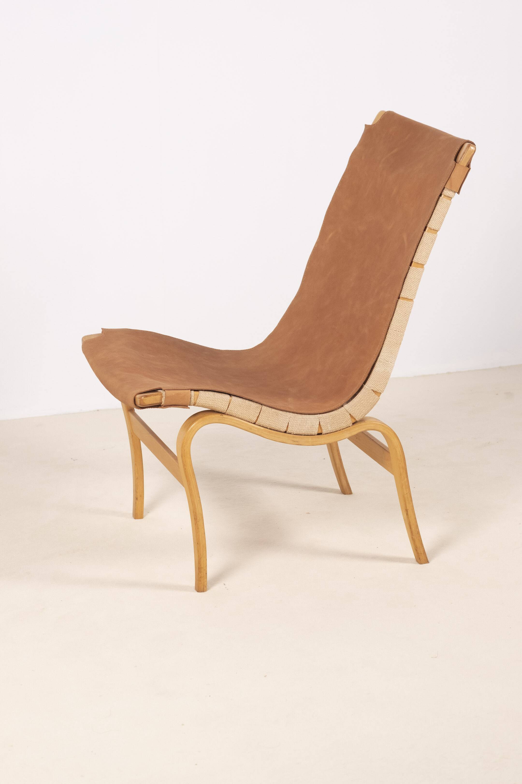 1 fauteuil lounge « Eva » de Bruno Mathsson, Suède des années 1960