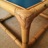 Table basse en rotin
