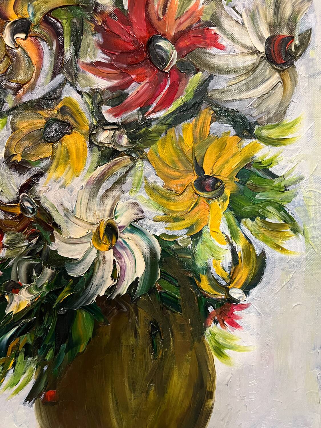 Oil painting Spring flowers