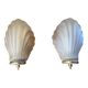 Pair of Art Deco shell wall lights